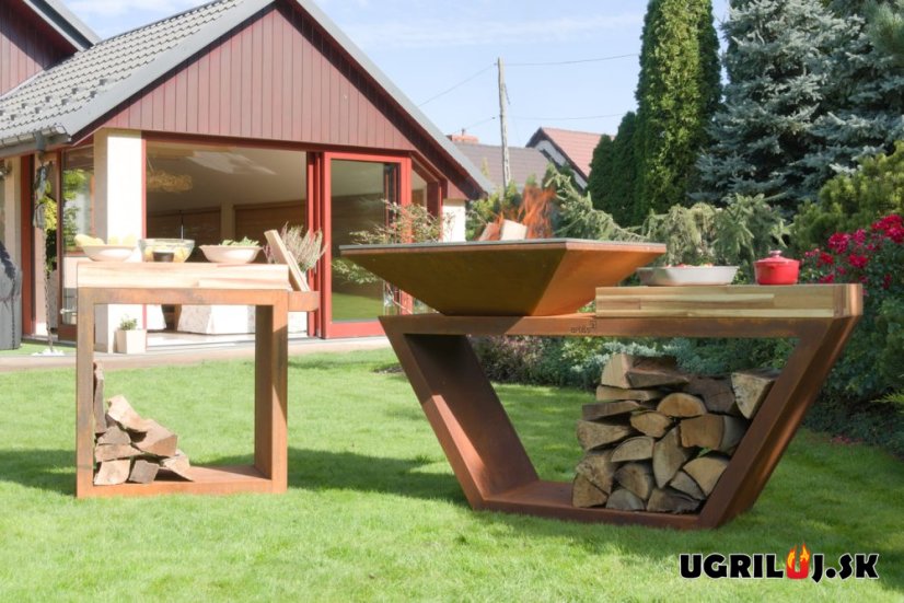 Grilovacie ohnisko Artiss, Advanced G4, Corten