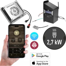 Sada pre vlastnú udiaren Browin dragON, (Ohrievač s cirkuláciou, Digitálny kontrolér s Wi-Fi), 2700W