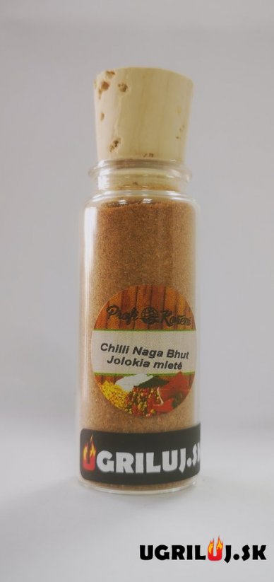 Chilli - Naga Bhut Jolokia mleté, fľaška, 12g