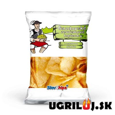 Slovenské gazdovské zemiakové lupienky, cesnakové, 70g