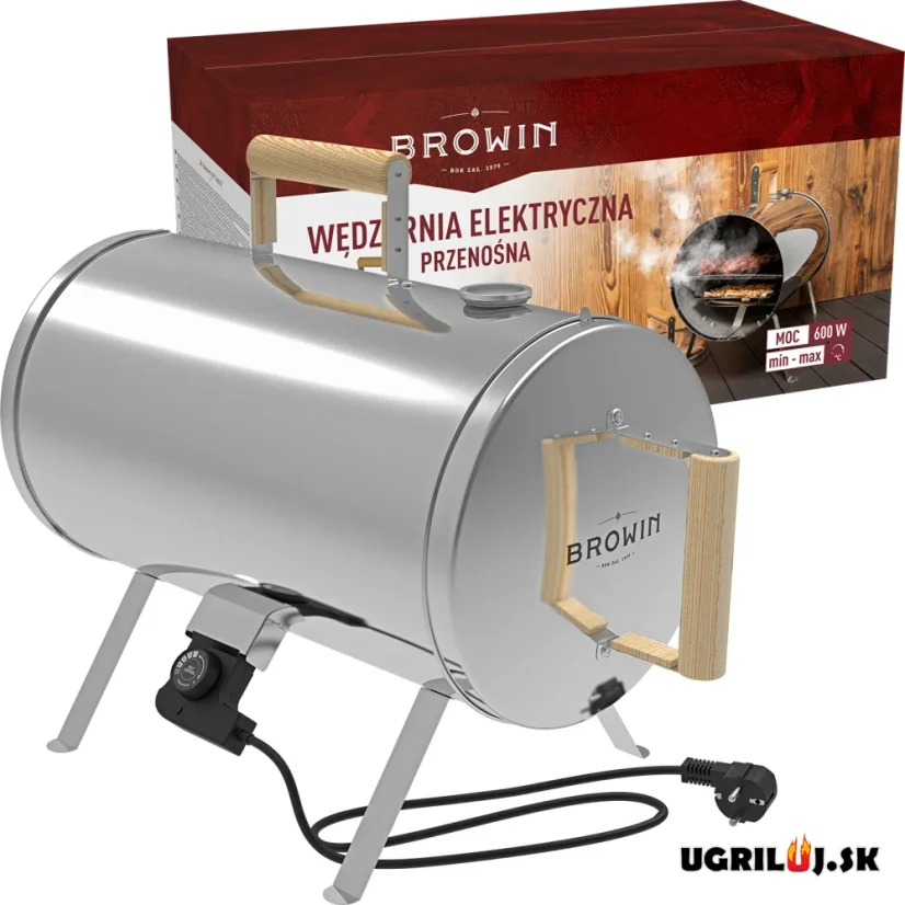 Nerezová prenosná udiareň a rúra Browin, Drum