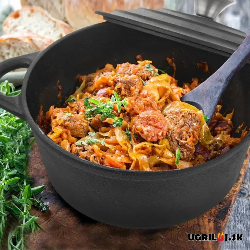 Liatinový hrniec s pokrievkou, 4.0L