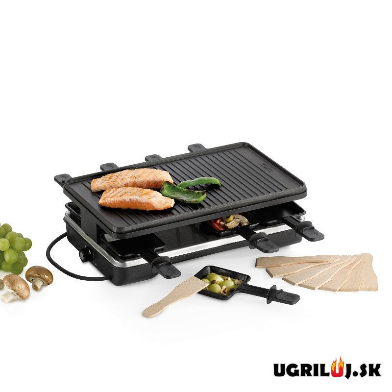 Stolný elektrický gril Raclette, litina, 40x24cm