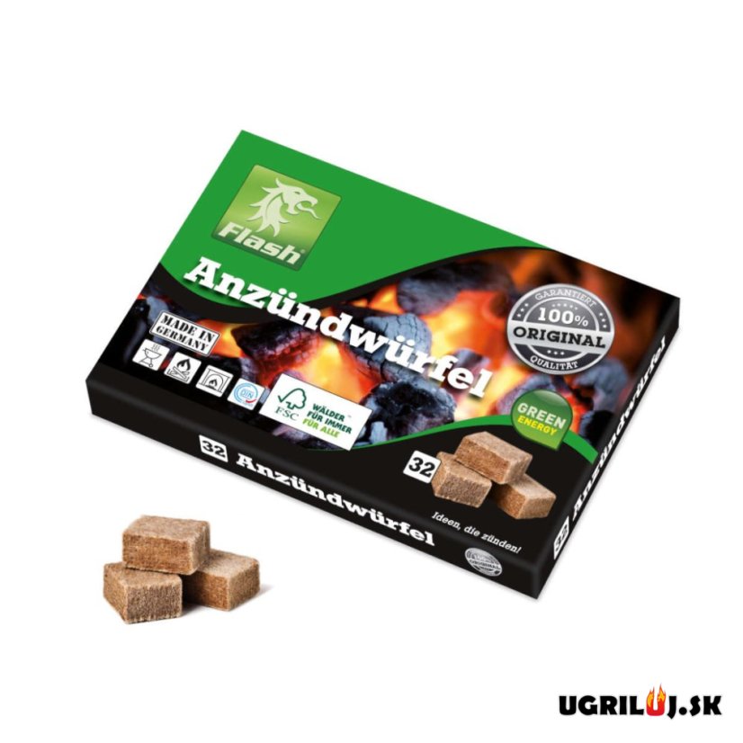 Podpaľač Flash, kocky, 32ks