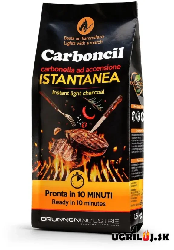 Samozápalné instantné drevené uhlie Carboncil - ISTANTANEA, 1.5kg