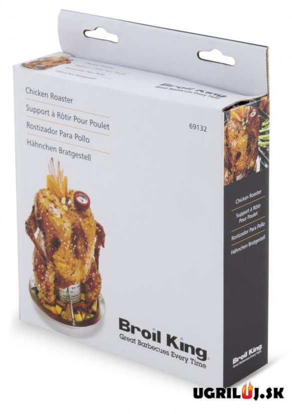 Stojan na kura s teplomerom Broil King - Chicken roaster
