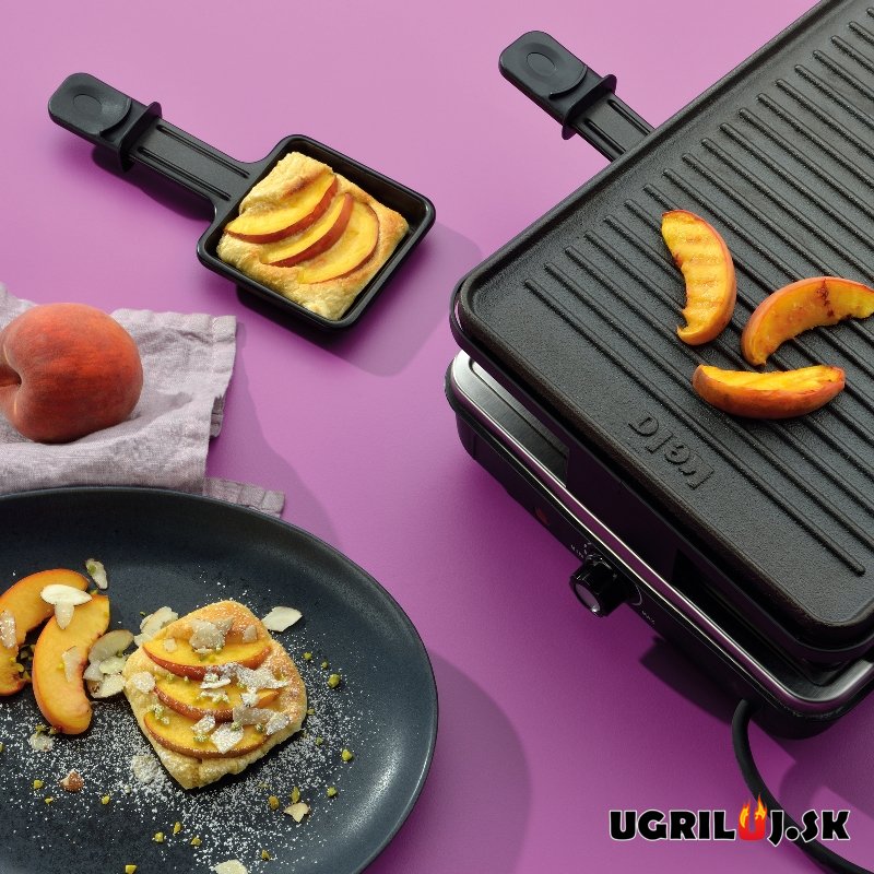 Stolný elektrický gril Raclette, litina, 40x24cm