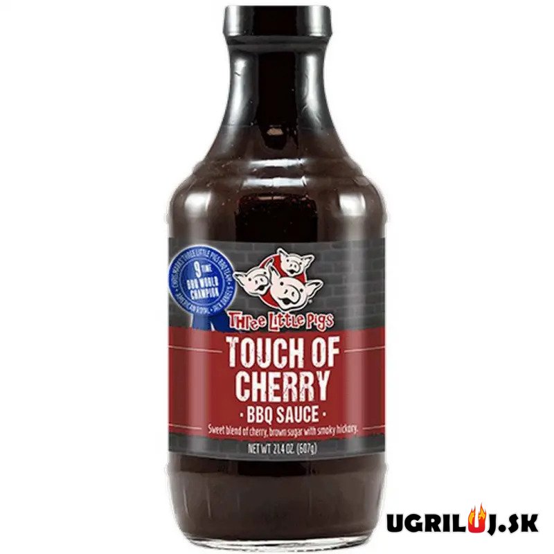 BBQ omáčka na grilovanie - Three Little Pigs - Touch of Cherry, 607g