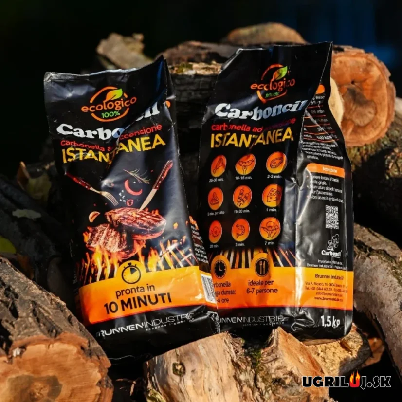 Samozápalné instantné drevené uhlie Carboncil - ISTANTANEA, 1.5kg