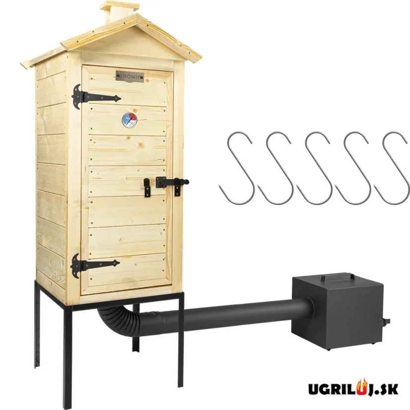 Dřevěná udírna Browin Sprucewood Nature, 200L