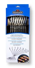 Nerezové špízy Napoleon - ploché, 40cm, 8ks