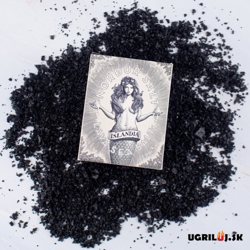 Morská soľ Nordur Salt, aktívne uhlie, (plechovka), 100g