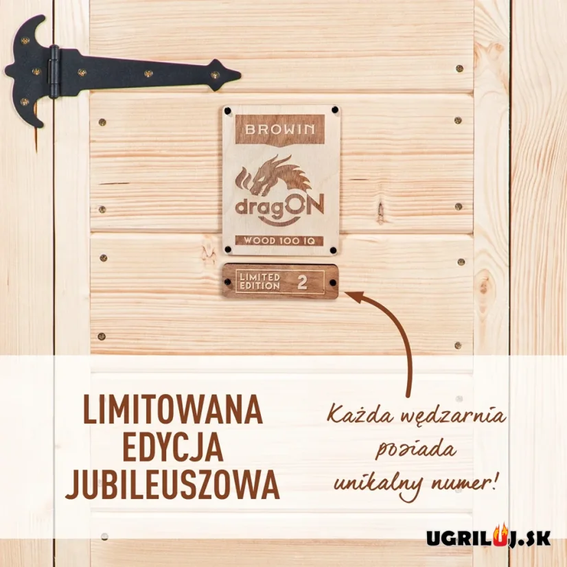 Dřevěná udírna Browin dragON Sprucewood, Digital Wi-Fi, 200L