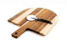 Krájač na pizzu a akáciová doska LAGUIOLE - Premium, sada
