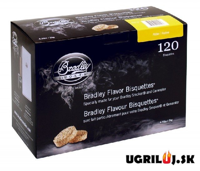 Brikety pro udírny Bradley - Olše, 120ks