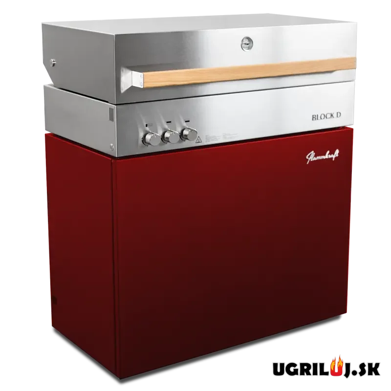 Plynový IR gril Flammkraft - BLOCK D (GEN.5), Ruby