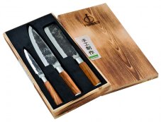 3dílná sada nožů FORGED - Olive