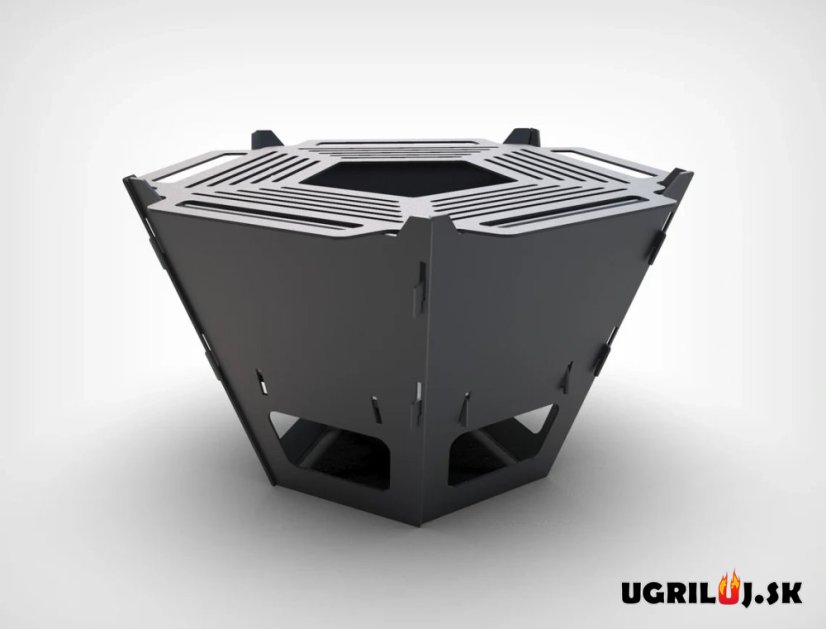 Ohnisko Nomad Industry, Pentagon, steel, SS 6mm