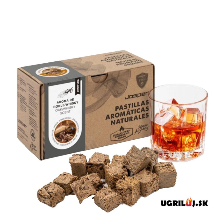 Aromatické brikety do grilu, Josper, Whiskey/Dub, 48ks