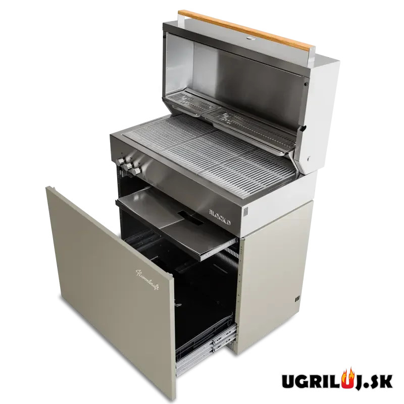 Plynový IR gril Flammkraft - BLOCK D (GEN.5), Taupe