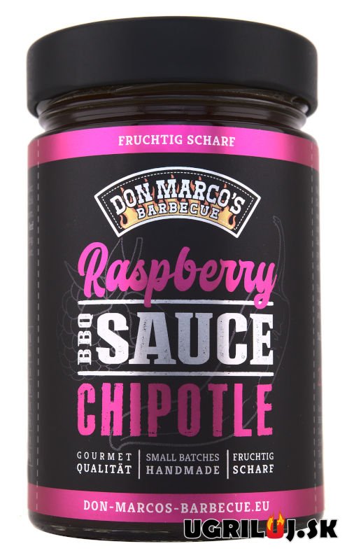 BBQ omáčka na grilování - Don Marco’s - Raspberry Chipotle BBQ Sauce 260ml