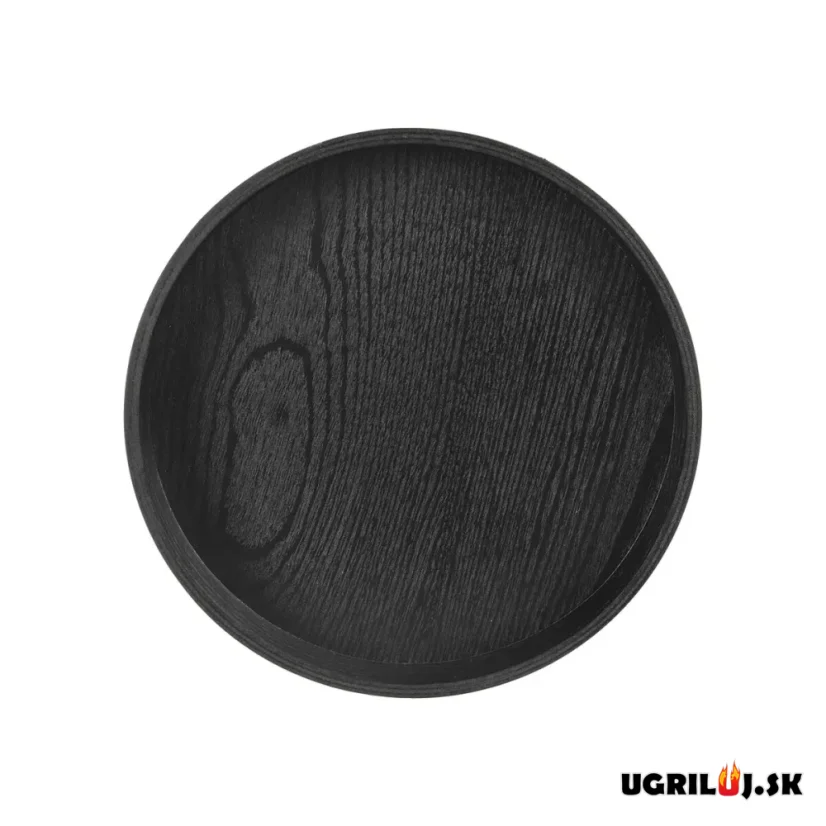 Servírovacia tácka 30x4cm, čierna