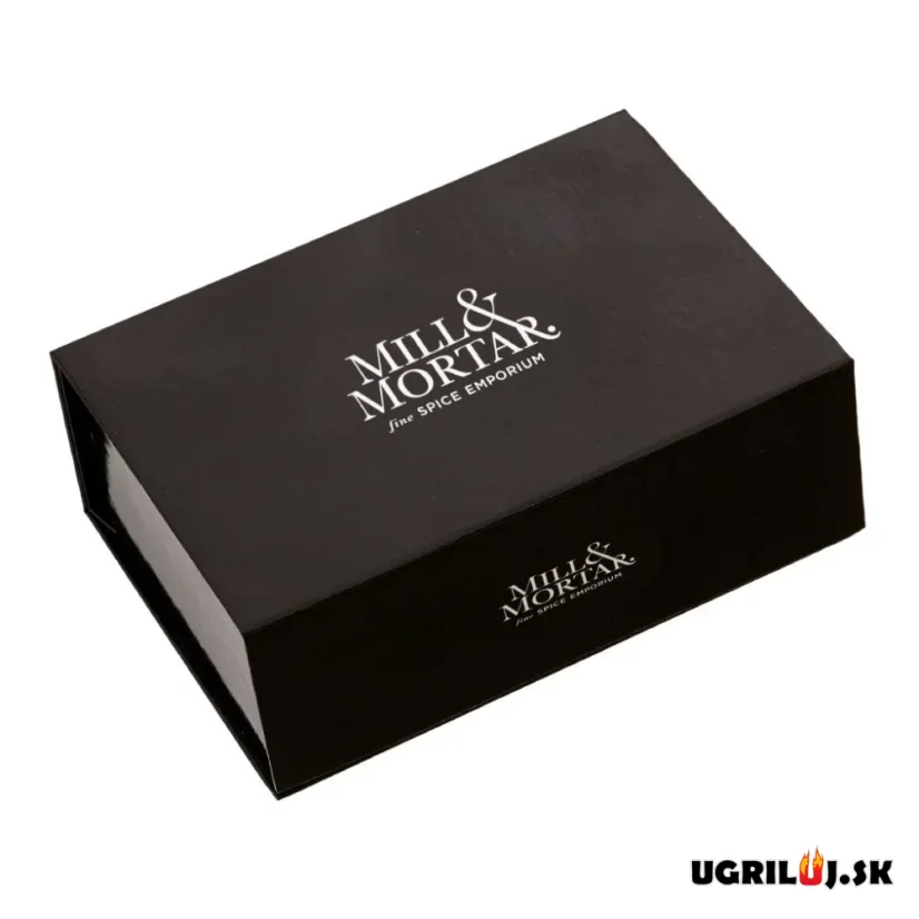 Prázdna darčeková krabička pre 3ks korenín/solí Mill & Mortar