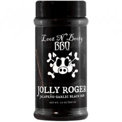 Grilovacie korenie Loot N' Booty - Jolly Roger Jalapeno Garlic Black Rub, 397g