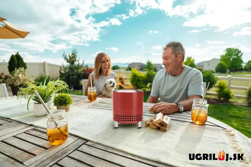 Ohnisko SOLO STOVE - MESA XL - Nerez, Červená