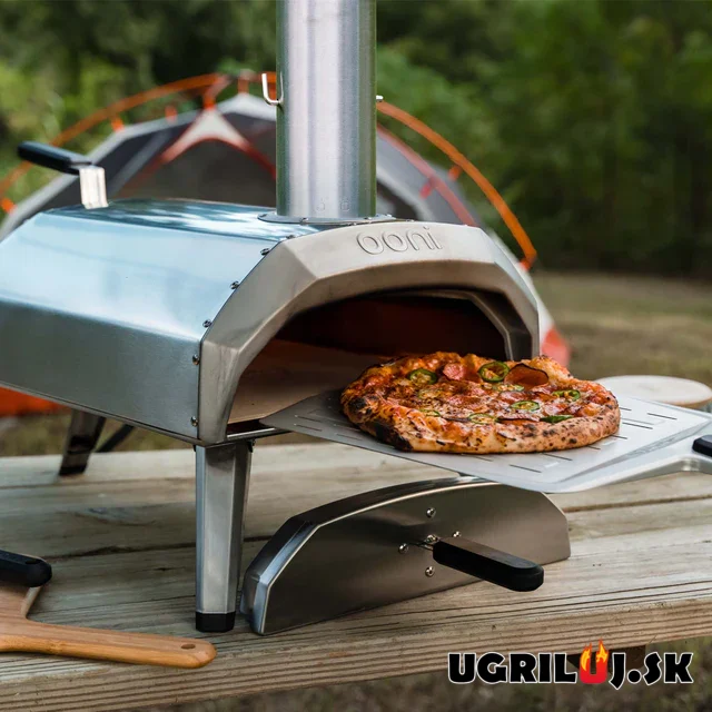 Pizza pec Ooni Karu 12 - Multi-palivová na (drevo/uhlie/pelety/plyn), strieborná