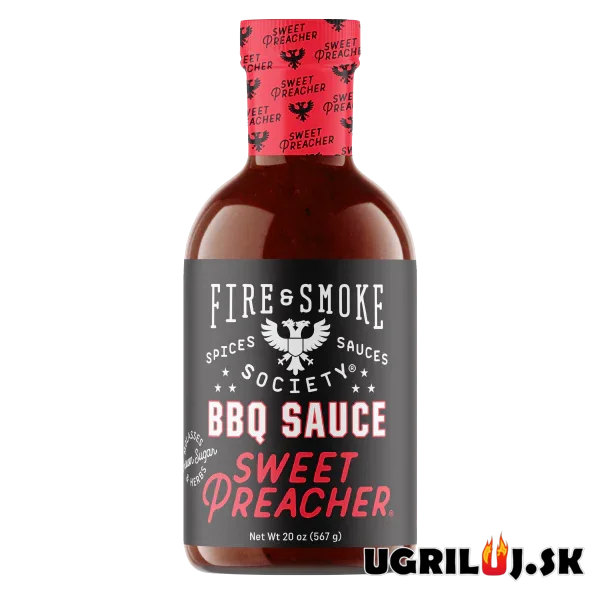 Omáčka Fire&Smoke - Sweet Preacher BBQ Sauce, 567g