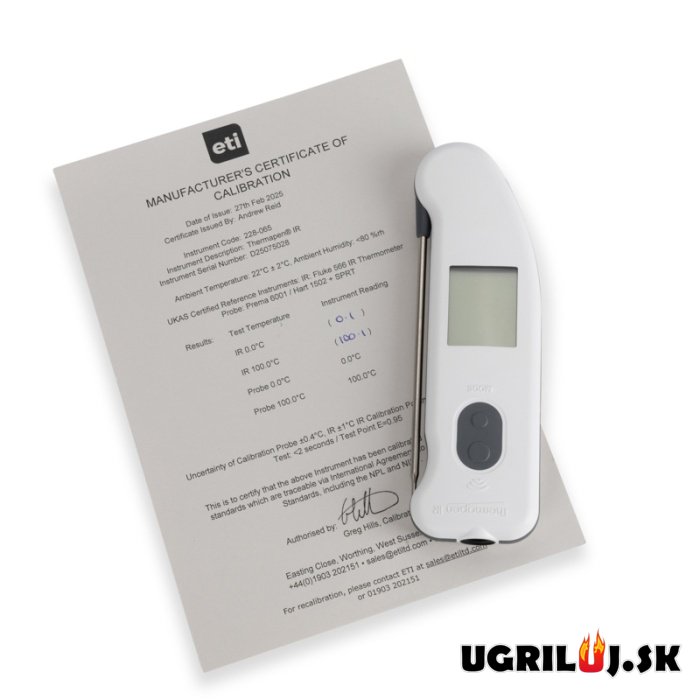 Vpichový teplomer Thermapen IR, biela