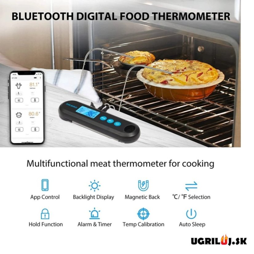 Vpichový teplomer Inkbird - IHT-2PB, s dvomi sondami