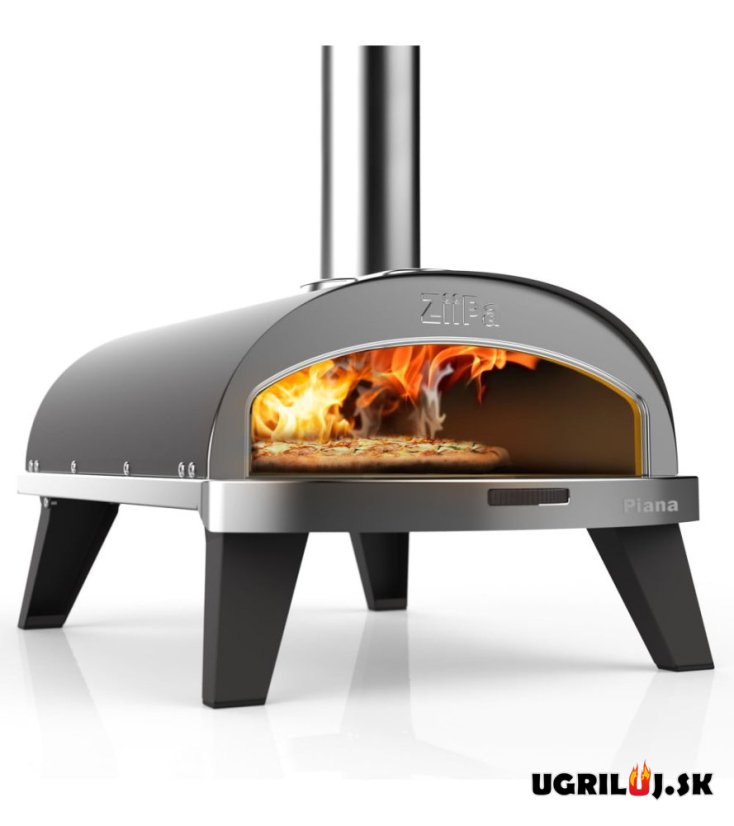 Pizza pec ZiiPa na dřevěné pelety, tmavě šedá, 31cm