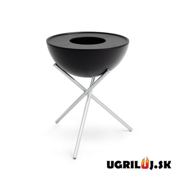 Grilovacia liatinová platňa pre ohnisko Bowl 57, (polkruh)