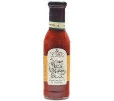 BBQ omáčka na grilovanie - Stonewall Kitchen - Smoky Peach Whiskey Sauce, 330ml