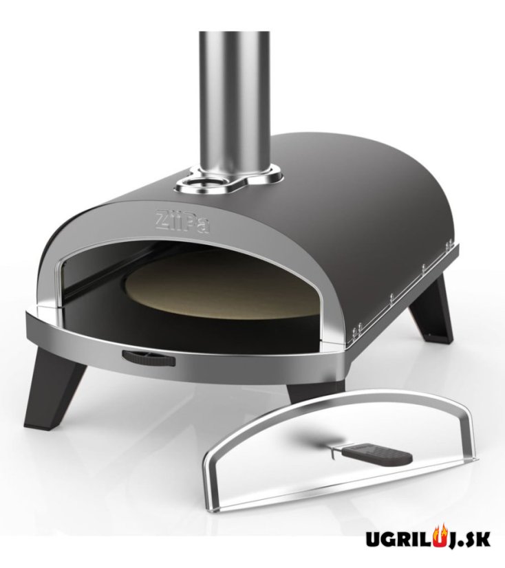 Pizza pec ZiiPa na dřevěné pelety, tmavě šedá, 31cm
