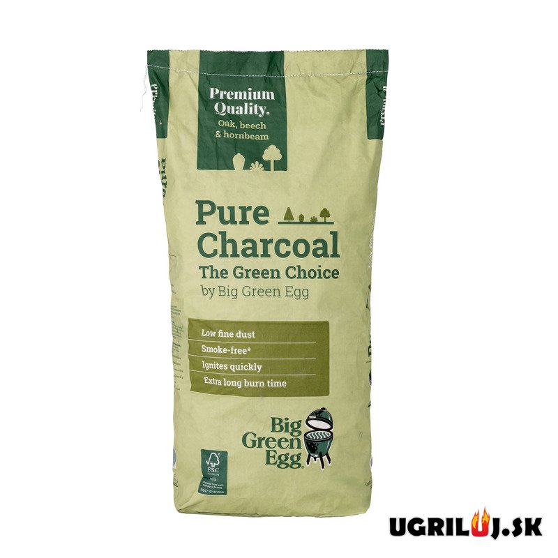 Drevené uhlie Big Green Egg - Pure Charcoal, 9kg