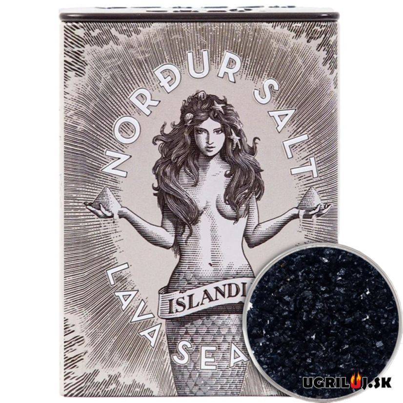 Morská soľ Nordur Salt, aktívne uhlie, (plechovka), 100g