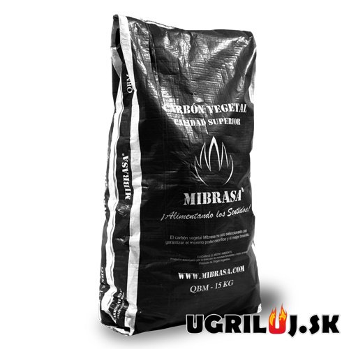 Drevené uhlie MIBRASA - Quebracho Blanco Premium, 15kg