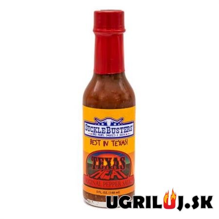 Omáčka na grilovanie - Sucklebusters  - Texas Heat Original Pepper Sauce, 148ml