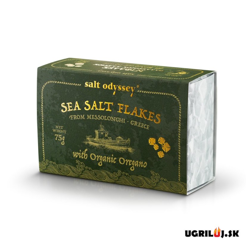 Grécka soľ Salt Odyssey, oregano, (vločky), 75g