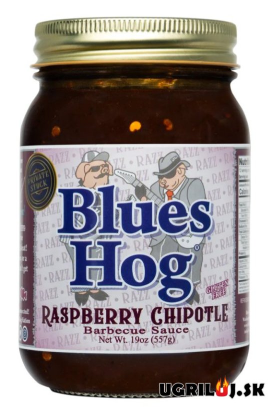 BBQ omáčka na grilovanie - Blues Hog - Raspberry Chipotle BBQ Sauce, 557g