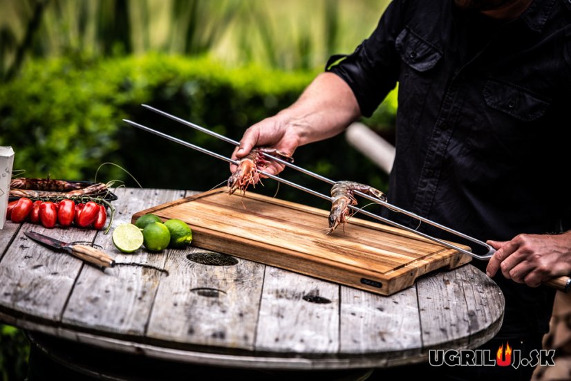 Špíz dvojitý FORGED - Churrasco Olive, 50 cm