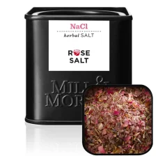 Soľ s červeným vínom, ružou a bylinkami, Mill & Mortar, (vločky), 70g