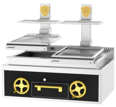 Profesionálny Basque gril na drevené uhlie, Josper PVJ-50-2-1-CT