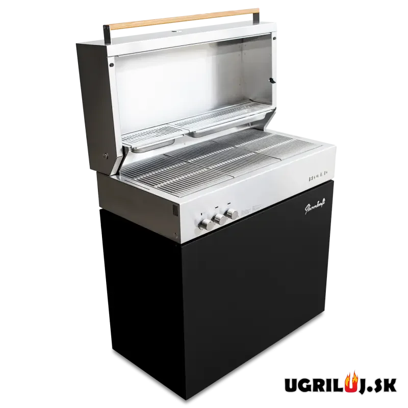 Plynový IR gril Flammkraft - BLOCK D (GEN.5), Ivory Black