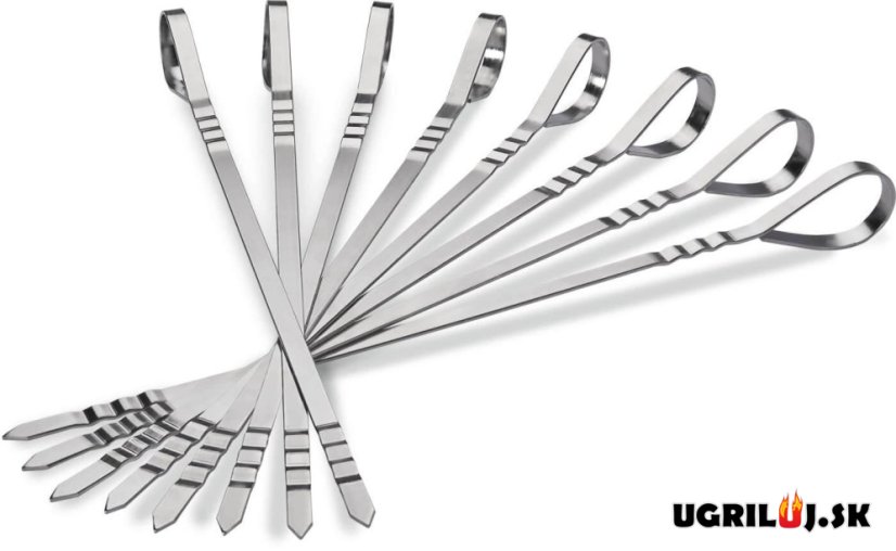 Nerezové špízy Napoleon - ploché, 40cm, 8ks