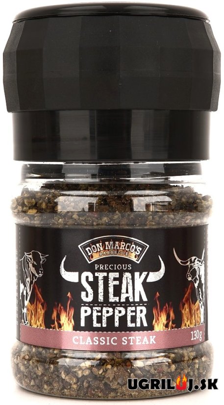 Grilovacie korenie DON MARCO´S - Steak Pepper, Classic Steak, 130g, (mlynček)