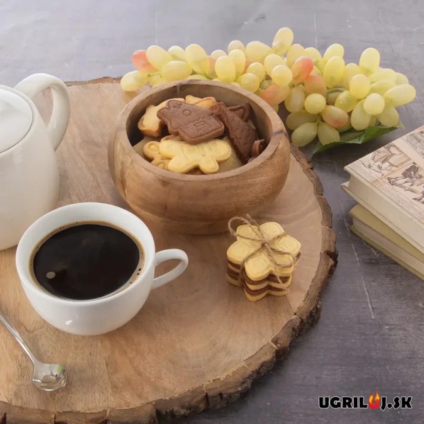 Drevená miska z mangového dreva, 14cm